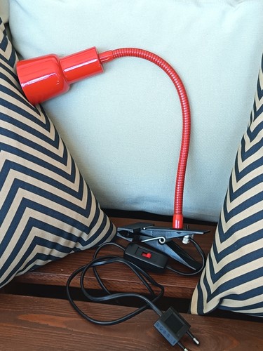 Lampada pinza rossa - lampada, a