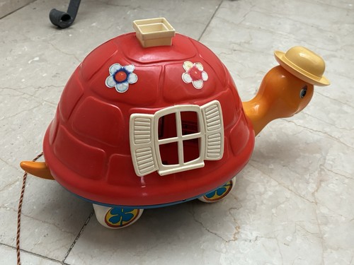 Vintage crc trottie turtle toy - crc,